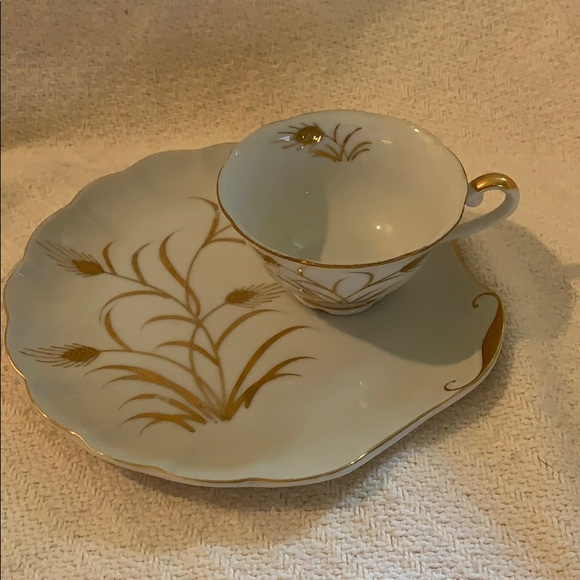 Lefton China Plate and Saucer